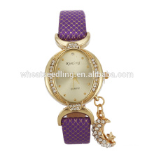 Popular china watches factory made oval dial women violet watches